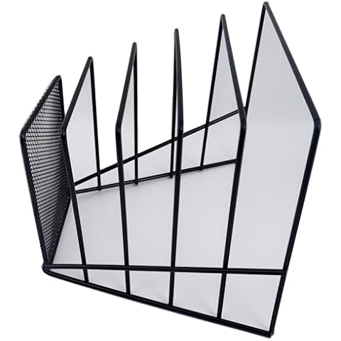 Fengtaiyuan T15, Portable Black Mesh Storage Rack - Rust Proof, Non Slip, Durable - Ideal for Office, Kitchen Office Storage Box (T15) Cover