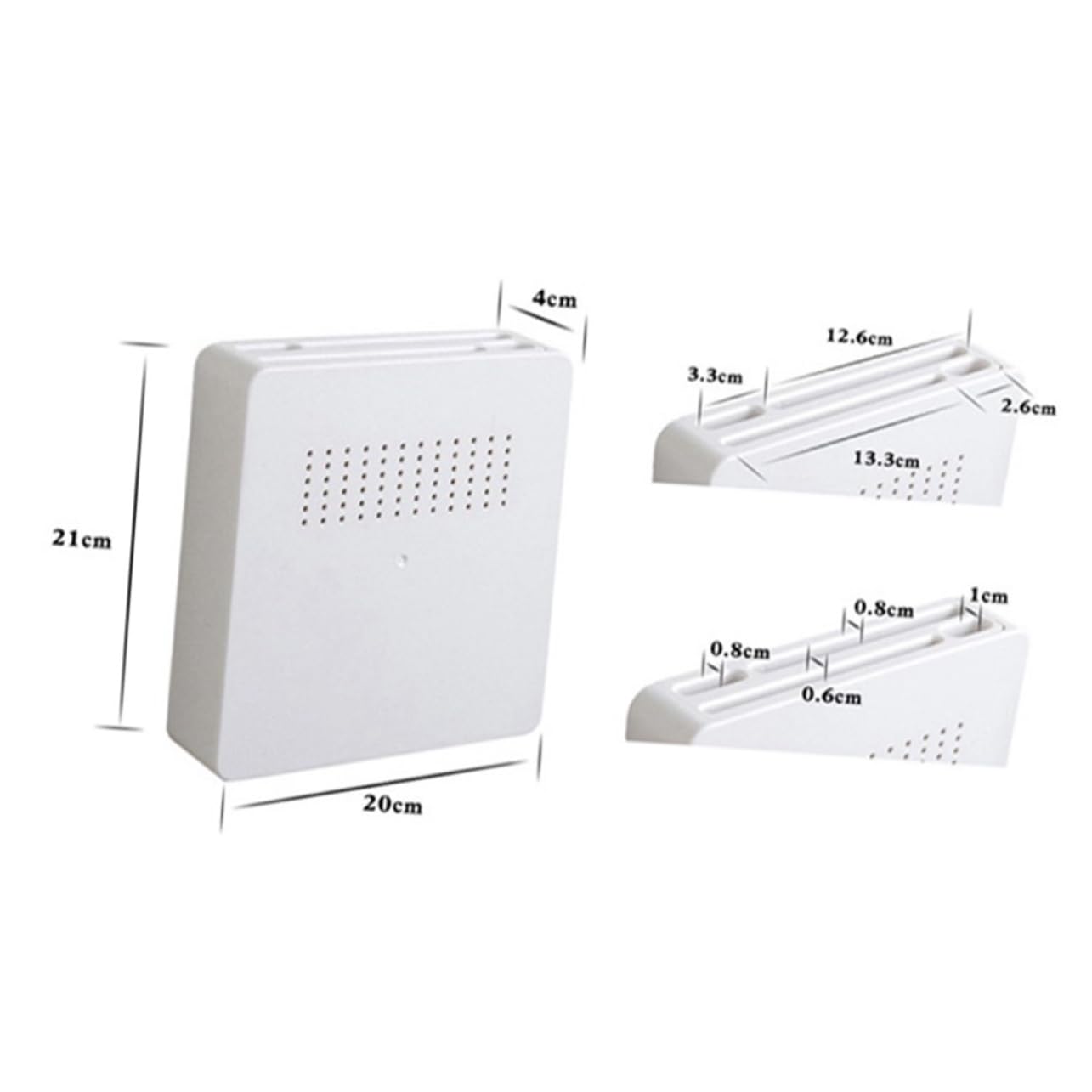 SOLUSTRE 1PC Wall Mounted Kitchen Storage Rack Removable Plastic Shelf for Cooking Tools Design for Organized Accessories Easy to Clean Space Saving