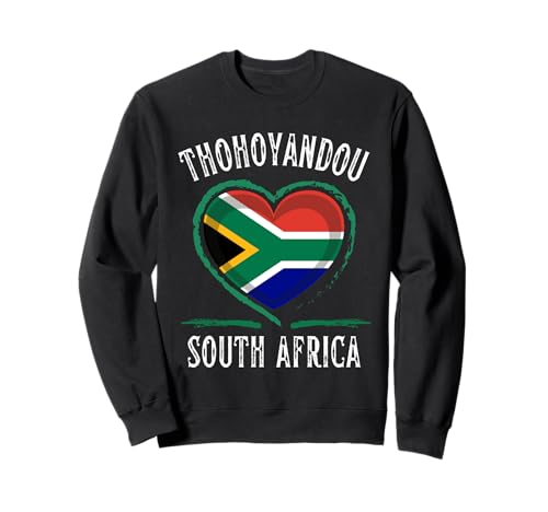South Africa Flag Heart Thohoyandou City Sudadera