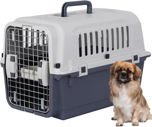 Riazdiw 犬用スクリュードライバー 中型 大型 小型犬 猫用 ペットキャリー バリア バリア 複数動物キャリー 動物用 車用 新幹線キャリーケース ハードクレーター ペット用ウォーターバケツ キャリーバッグ ハンドル付き 航空輸送ボックス 耐久性 組