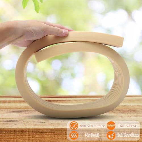 100x6.5x2.5CM Schwellenrampe, Türschwellenrampen, PVC Rollstuhlrampe, rutschfeste Oberfläche, Gummirampe Auffahrrampe Schwellenrampe für Rollstuhl, Kinderwagen, Rollator oder e Scooter (Braun, 2.5)