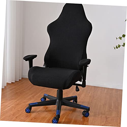 Housse de chaise gaming noire fauteuil de bureau pliable lavable