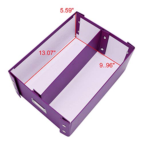 Snap-N-Store DVD & CD Storage Box - Pack of 1 Double Wide Boxes/Box - 6.1" x 10.5" x 14", Stores up to 330 Discs - Berry