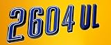 Jet Ski PWC Registration Domed Numbers Stickers 3d Blue