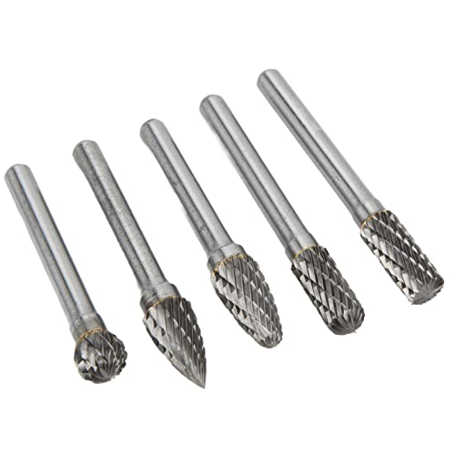 Set de 5 fresas rotativas de carburo de tungsteno 6x10 mm miniatura 4