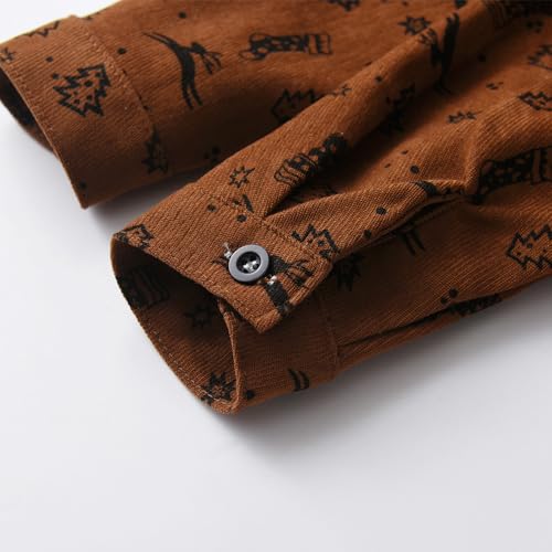 Image of Christmas Toddler Kids Boys Gentleman Clothing Sets Long Sleeve Cartoon Bowtie Shirts+Suspenders Pants Suits