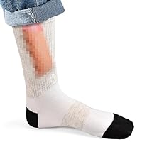 Funny Christmas Gifts for Men Socks Funky Gag Mens Gifts Socks, Stocking Stuffers for Men White Elephant Gift for Adults Him Boyfriend (White)