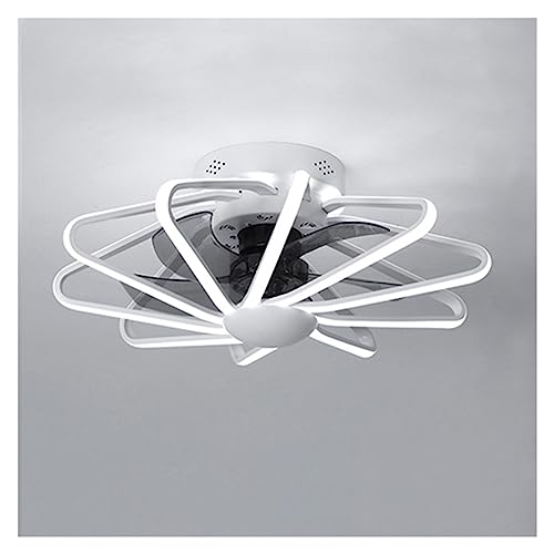 Lampe ventilateur de plafond DELURA silencieux avec moteur en cuivre pur et télécommande