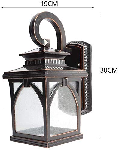 Lampe murale extérieure E27 étanche avec large diffusion lumineuse pour grand balcon - 4