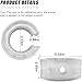ZIMISI 2PCS Car Suspension Shock Absorber, C Type Rubber Coil Spring Booster, Car Buffer Power Cushion, Automotive Bumper Coil Spring Spacer for Most Vehicles (C Type)