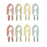 ALLMIRA 折りたたみハンガー 携帯ハンガー 4色 8セット 16クリップ 折り畳み式 携帯用 洗濯 物干し 便利 軽量 多機能 省スペース 旅行/出張/商務/アウトドアなど ピンチ