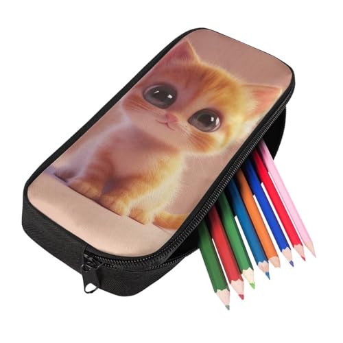 Kawaii Cat Backpack and Lunch Box Set Boys 4 Piece 17 Inch Kid Backpacks for Senior Year 4Th 5Th 6Th Grade Large Capacity Pencil Case Water Bottle Sling Carrier Kids Lightweight4