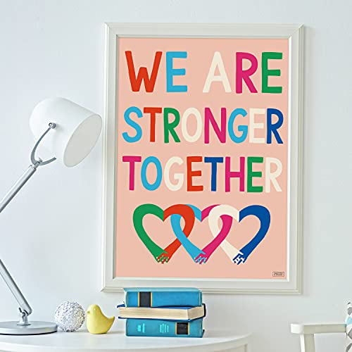 S&O Kindness Posters for Classroom Decorations 6 Pack, 15 x 22” Large Poster Bundle, Growth Mindset and Motivational Wall Art for Bulletin Board, Inspirational Quotes, Affirmation and Positive Banner