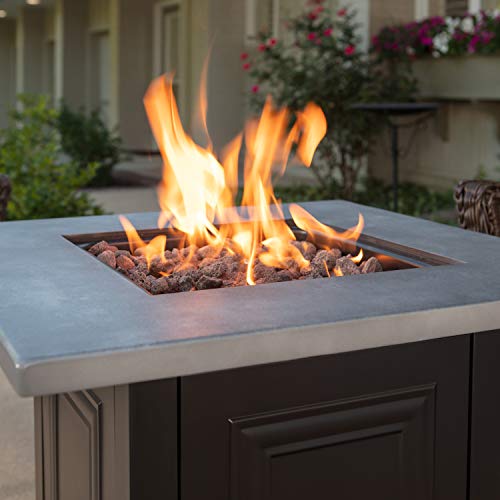 Endless Summer, Wakefield, Square 28" Outdoor Propane Fire Pit #TOP3