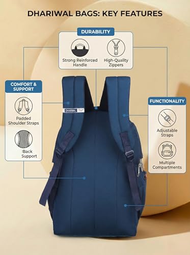 Image of Dhariwal Bags Exclusive For Railway Running Staff Backpack 4 compartments /Stylish and Trendy Backpacks for Unisex /Water Resistant and Lightweight Bags /Easy to Carry