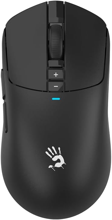 Bloody R72 Ultra Wireless Gaming Mouse 20000 CPI Optical Sensor 1ms Low Latency Dual Mode USB and Wireless - Black