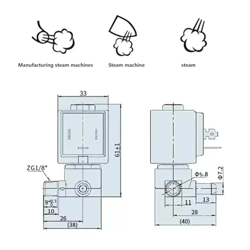 Accessoires de vanne JYZ-5 230V pour résoudre les baisses de pression