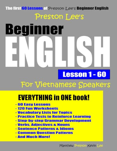 Preston Lee's Beginner English Lesson 1 - 60 For Vietnamese Speakers (Preston Lee's English For Vietnamese Speakers)