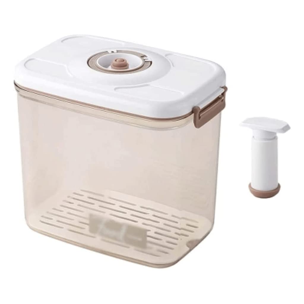 LIOONS Classic Bread Box, Bread Storage Fruit Bread Removable Vacuum Sealed Box With Pump Bread Holder Multifunctional Bread Bin