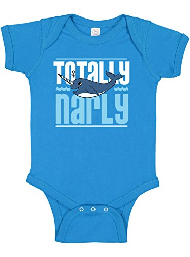 Panoware Funny Baby Boy Clothes Onesie | Totally Narly Narwhal, Turquoise, 3-6 Months