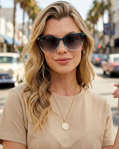Image of 2 Packs Sunglasses for Women Polarized UV400 Protection Lens Big Frame Fashion Glasses Trendy Stylish Shade