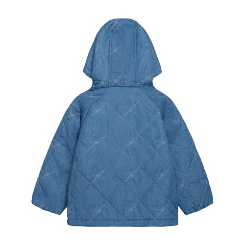 Carter's Girls' Daisy Diamond Quilted Midweight Jacket with Fleece Lining3