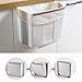 NAKELUCY Contenedor de Basura Colgante para Puerta gabinete Cocina, Cubo Plegable montado...