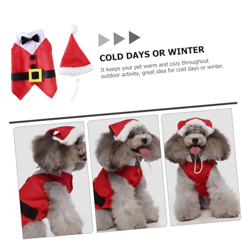 Disfraz de perro gorro Navidad cálido y cómodo miniatura 6