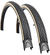 MAKELEN 2 Pack 700x35c Road Bike Tire Gravel Bike Tire City Bike Tire Brwon Side Wall Compatible ...