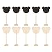 10 Pack Mini Chalkboards Wood Table Blackboard Bear Shape Signs Board with Wooden Base for Weddings and Special Event Decorations Crafts