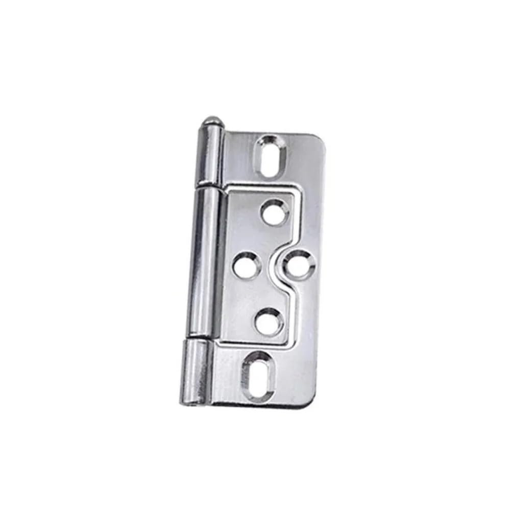 Krieck Women's Silver Door Hinges,Butt Hinges 1Pc Iron Flush Door Hinges For Cupboard Wardrobe Cabinet Louvre Doors Cabinet Door Hinge Door And Window Accessories(Silver)