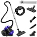 Bowose Zylinder-Staubsauger, 1000W Beutelloser Staubsauger für Parkett,Teppich,Fliesen, Bodenstaubsauger mit Zyklontechnologie, Staubsaugerzylinder, mit HEPA-Filter und Düsensatz