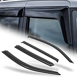 M-AUTO Window Visor Shade Compatible with 01-05 Toyota RAV-4, Tape-On Rain Guards Shields, 4 PCs