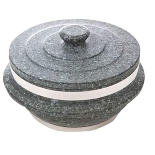 It likes Non-stic Traditional Stone Rice Cooker Cauldron Multi Cooker 18cm Nurungji,Crust of Overcooked Scorched Rice Korea for 2~3 people 7.1inch x 7.1inchx 3.5 inch