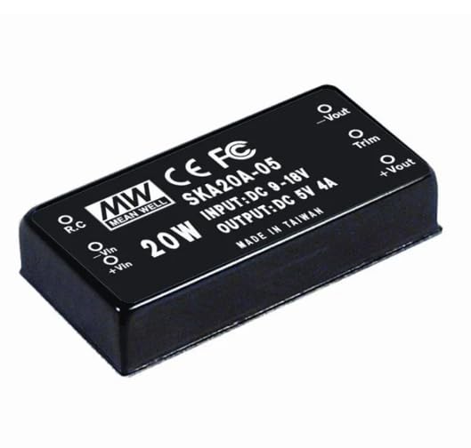 SKA20B-12, Isolated DC/DC Converters - Through Hole 18-36Vin 12Vout 166-1666mA
