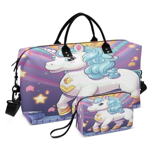 Sac de voyage licorne pour fille pour organiser facilement ses bagages de week-end