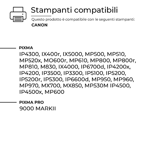 Alphaink 20 Cartucce Compatibili con Canon PGI-5BK...