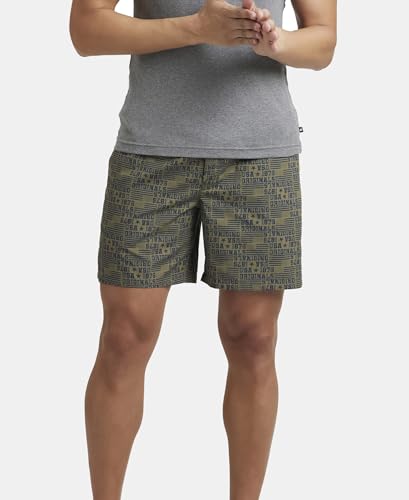 Image of Jockey US57 Men Super Combed Mercerized Cotton Woven Printed Boxer Shorts with Side Pockets (Pack of 2, Prints May Vary)