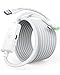 Price comparison product image INIU 16ft Premium VR Link Cable with Charging, USB 3.0 Compatible with Meta Quest 3s, Oculus Quest 3/2/Pro, Pico 4, PC VR & Steam VR - Perfect White VR Accessory, Choice