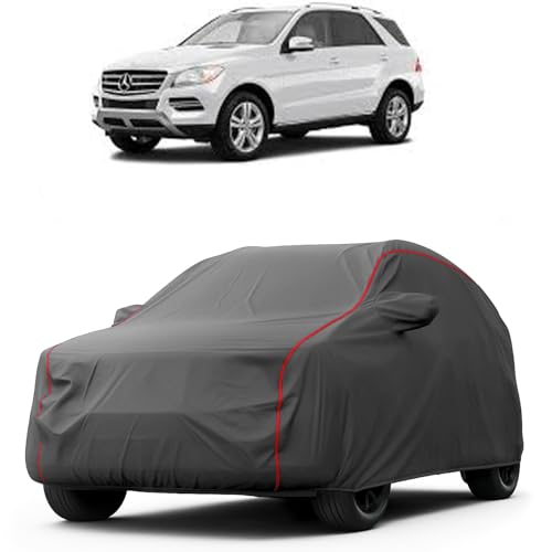 Image of Heavy-Duty Car Cover for Compatible with Mercedes Benz ML350 (2012 to 2025 All Models) Deluxe Car Protection Cover - Waterproof & UV-Resistant All-Season Exterior Protection