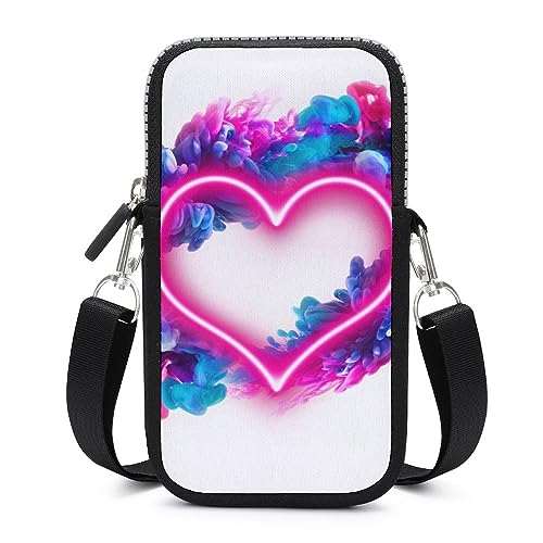 Portefeuille pochette Coeur Néon un cadeau unisexe idéal