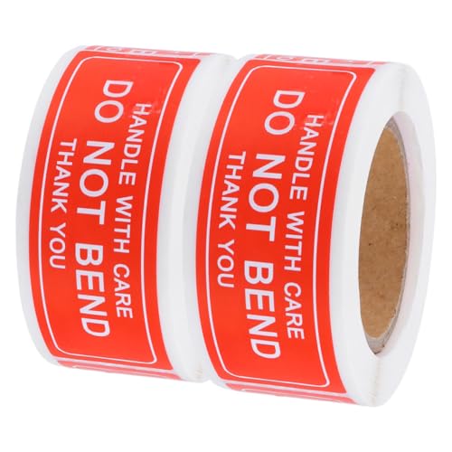 HAPINARY Self-Adhesive Fragile Tape for Shipping Moving Box Labels Thank You Labels Stickers for Careful Handling