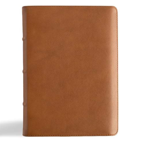 Csb He Reads Truth Bible, Holman Handcrafted Collection, Saddle Brown Premium Calfskin