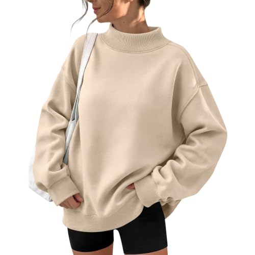 yakyamgi Oversized Mock Neck Sweatshirt Women 2026 Winter Casual Pullover - image 1