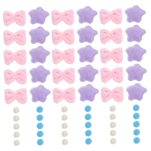 TOPPERFUN 1 Juego De Cortina De Puerta para Habitación Infantil Decoración Colgante De Felpa con Lazo Y Guirnalda De Cuerdas para Dormitorio De Mujeres Y Niñas Guirnalda De