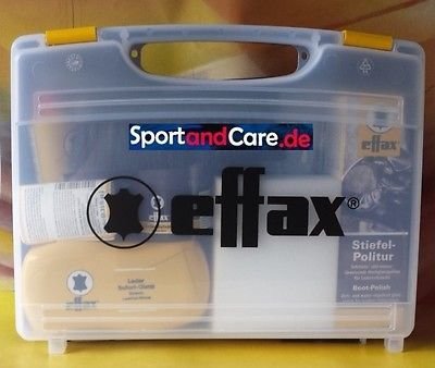 Effax-Leder-Pflege-Koffer-mit-Stiefelpolitur-Ledergrip-Balsam-Ledercombi-by-Effol