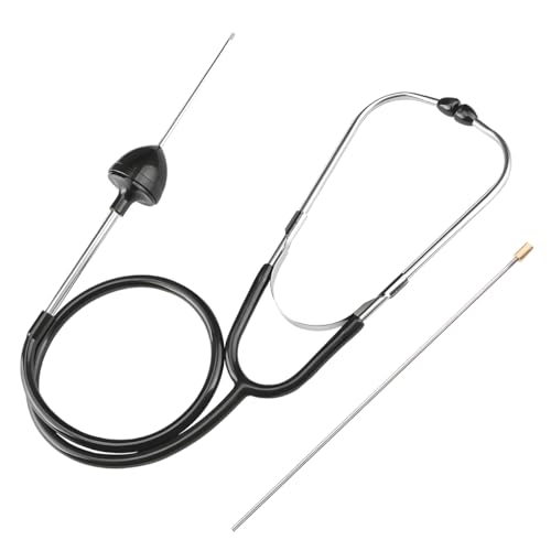 DXNQ Automotive Engine Stethoscope, Automotive Mechanics Stethoscope Kit Hearing Tool with Extended Probe, Engine Diagnostic Tool for Cars Trucks Motorcycles, Car Accessories (1 PCS)