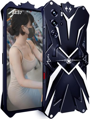 TECSHINE Carcasa de Metal Creativa para REDMAGIC 9S Pro 5G. Compatible con ZTE Nubia Red Magic 9S Pro+ Funda/Caja del Teléfono Móvil del Juego