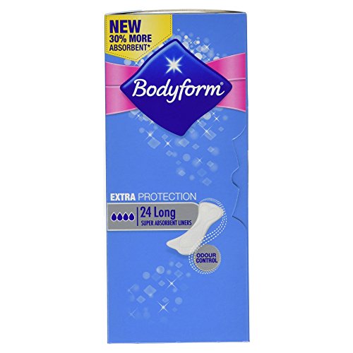 Bodyform Extra Protection Liners Long, 24 pieces