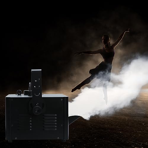 Máquina de humo de 1500 W con control remoto y controles, dosificación programada para fiestas, escenarios, bodas, conciertos, DJ y reuniones familiares miniatura 2